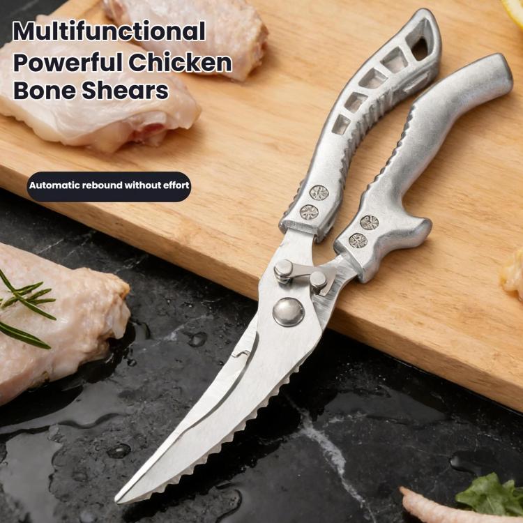 LsCook High Hardness Stainless Steel Heavy-Duty Chicken Bone Scissors Multi-Functional Kitchen Shears for Home Use - Boxed