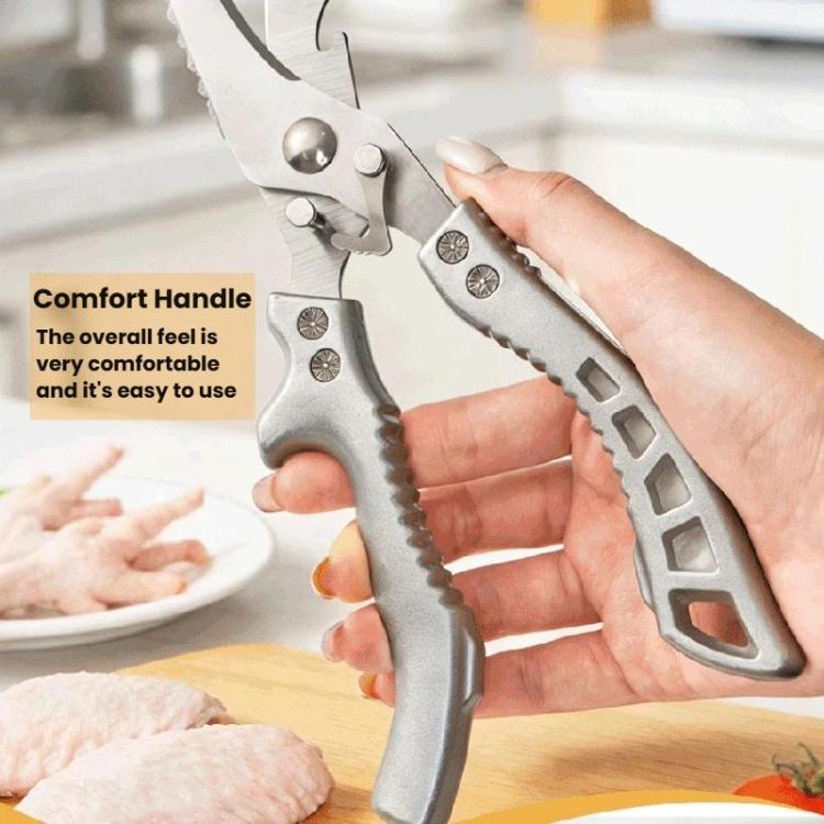 LsCook High Hardness Stainless Steel Heavy-Duty Chicken Bone Scissors Multi-Functional Kitchen Shears for Home Use - Boxed