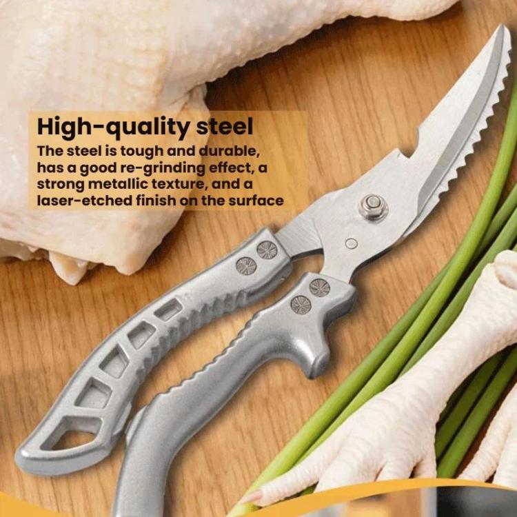LsCook High Hardness Stainless Steel Heavy-Duty Chicken Bone Scissors Multi-Functional Kitchen Shears for Home Use - Boxed