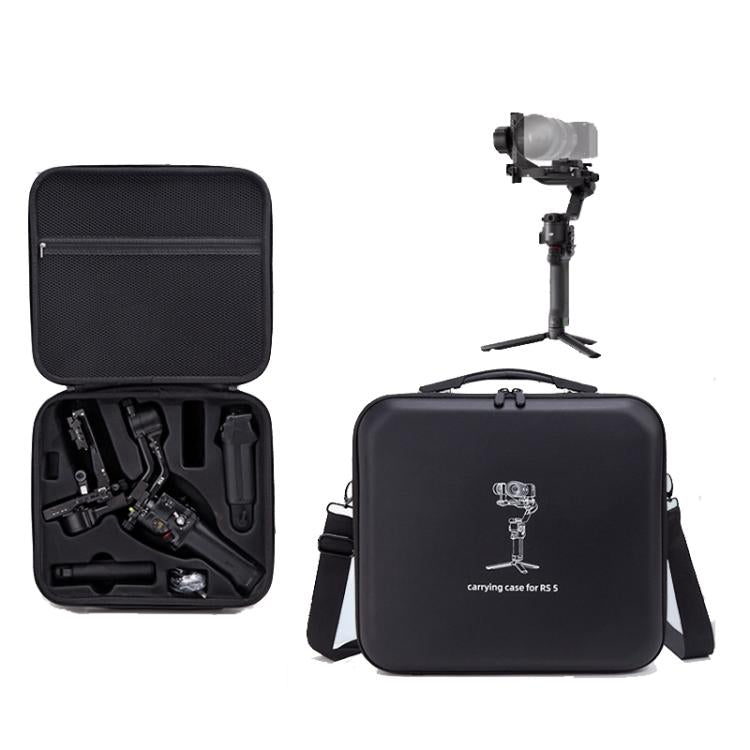 For DJI Ronin RS 5 Hard Carrying Case Gimbal Travel Protective Storage Bag Handheld Crossbody Bag - Black