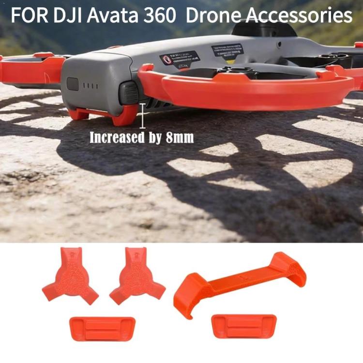 For DJI Avata 360 Drone Landing Gear Height Extender Foot Support Black