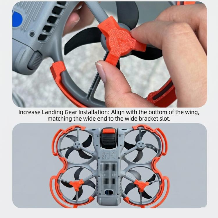 For DJI Avata 360 Drone Landing Gear Height Extender Foot Support Orange