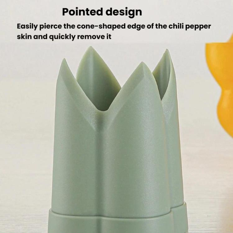 LsCook 3pcs /Box ABS Plastic Corer Pitting Tool Chili Seeder - Green Boxed