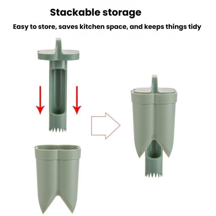 LsCook 3pcs /Box ABS Plastic Corer Pitting Tool Chili Seeder - Green Boxed