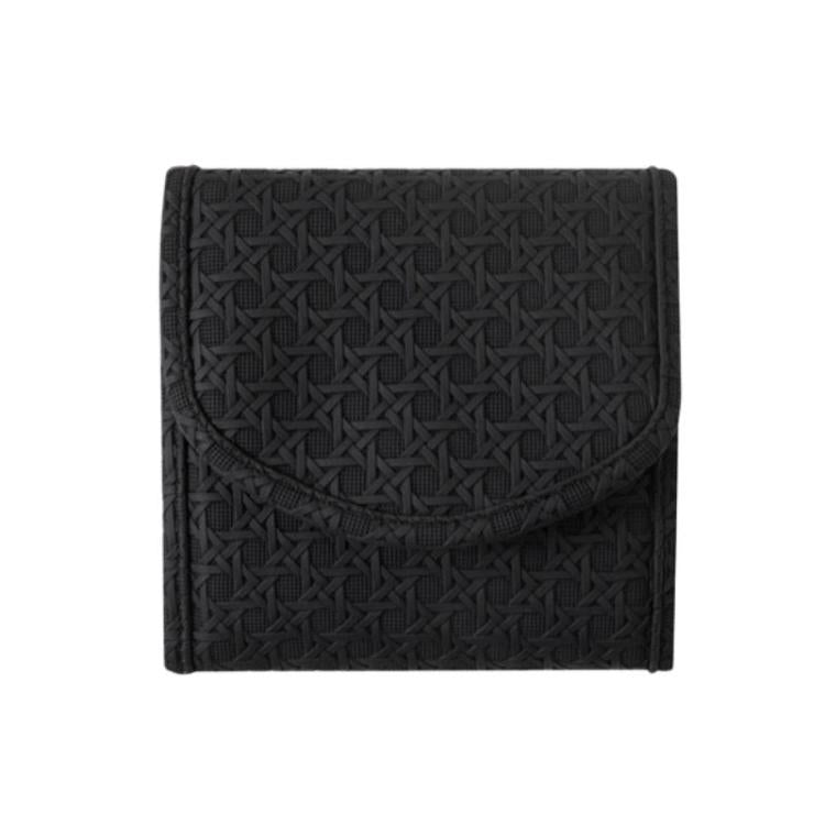 Foldable Portable Travel & Home Jewelry Storage Bag Leather Storage Pouch For Necklaces & Earrings, Spec: Small Black