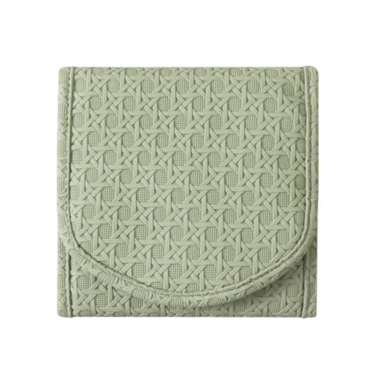 Foldable Portable Travel & Home Jewelry Storage Bag Leather Storage Pouch For Necklaces & Earrings, Spec: Small Green