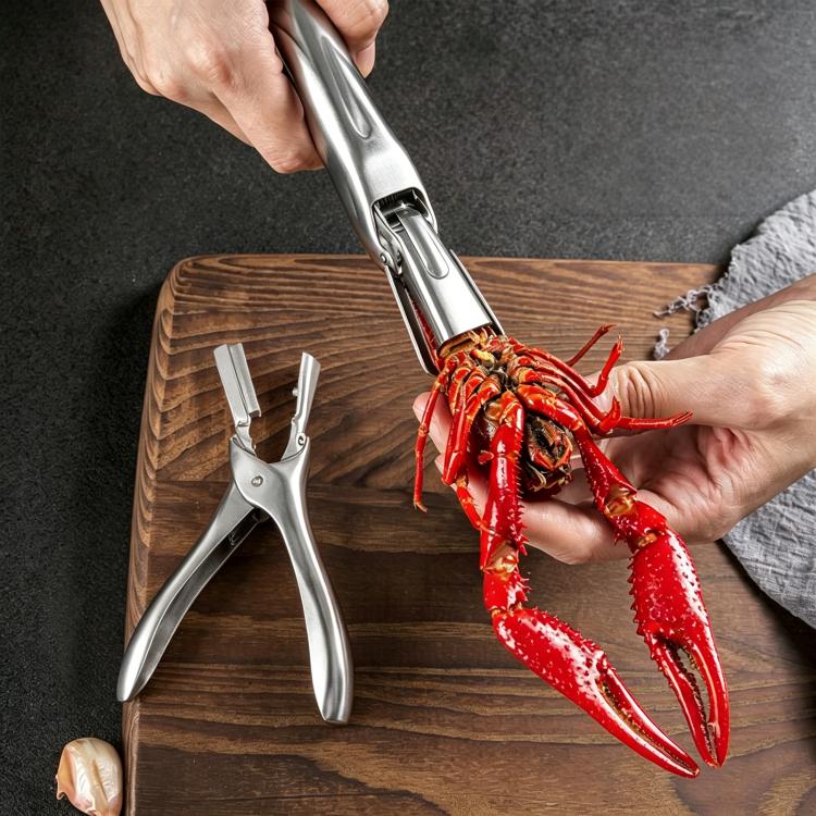 LsCook Stainless Steel Lobster Cracker Lobster Shelling Tool - Colorful Box