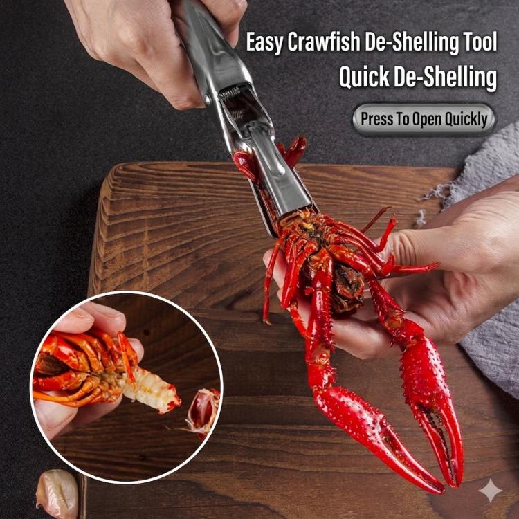 LsCook Stainless Steel Lobster Cracker Lobster Shelling Tool - Colorful Box