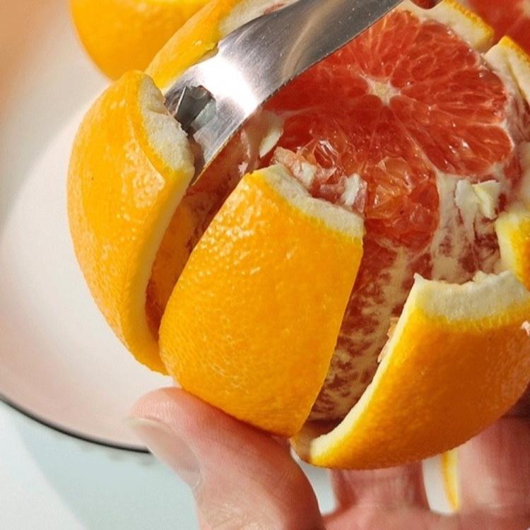 LsCook 304 Stainless Steel Orange Peeler Fruit Peeling Tool - Bagged