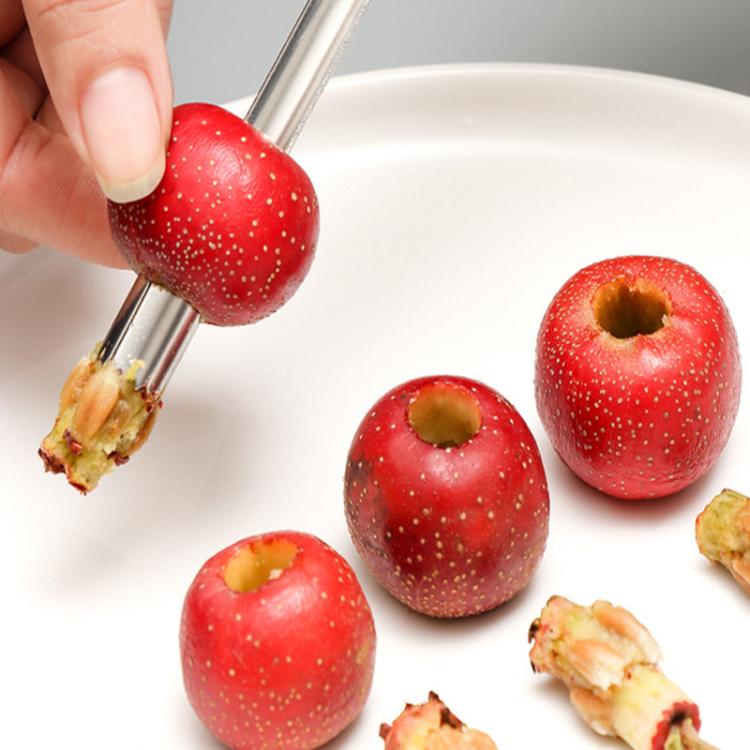 LsCook Medium 1.2cm 304 Stainless Steel Fruit Corer Hawthorn Pitter