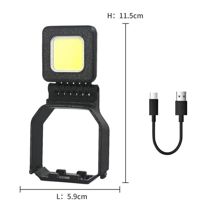 For DJI Mini 4 Pro Ultra Bright Night Flight Light 180-degree Adjustable LED Searchlight with 3 Light Modes - Black