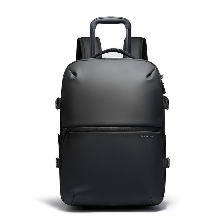 BANGE BG-8150 Business Travel Rolling Backpack Large Capacity Laptop Trip Bag - Black