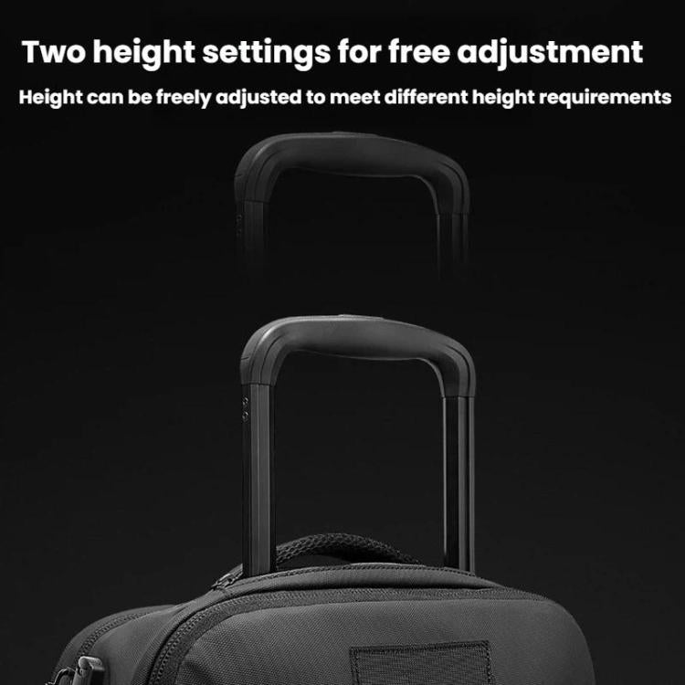 BANGE BG-8150 Business Travel Rolling Backpack Large Capacity Laptop Trip Bag - Black