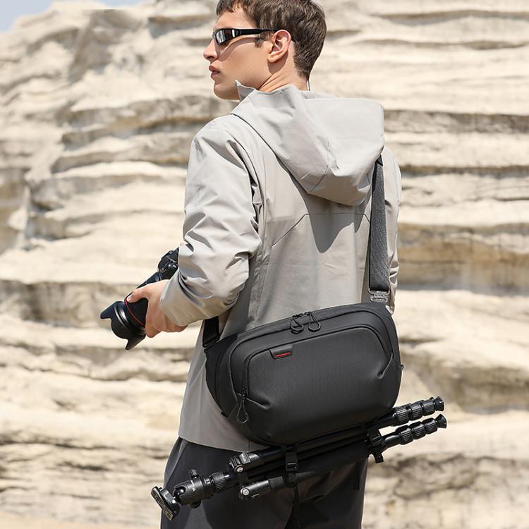 BANGE XJ329 Men DSLR Camera Bag Portable Travel Digital Bag Multifunctional Crossbody Bag - Black