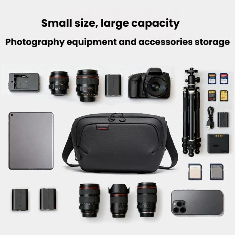 BANGE XJ329 Men DSLR Camera Bag Portable Travel Digital Bag Multifunctional Crossbody Bag - Black