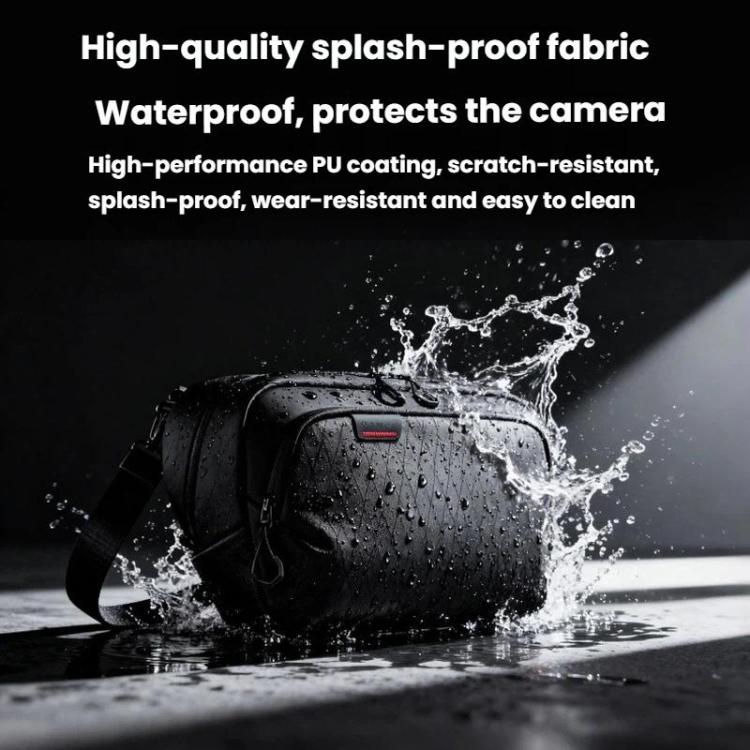 BANGE XJ329 Men DSLR Camera Bag Portable Travel Digital Bag Multifunctional Crossbody Bag - Black