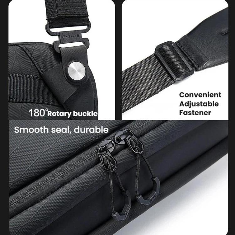 BANGE XJ329 Men DSLR Camera Bag Portable Travel Digital Bag Multifunctional Crossbody Bag - Black