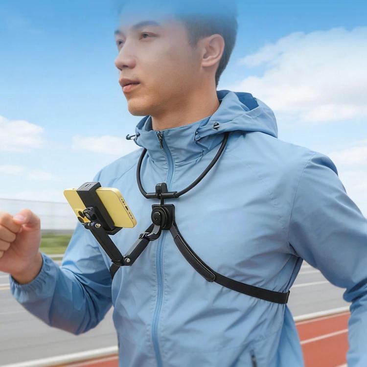 POV Neck Mount For Cell Phone & Action Camera Quick-Release Neck Holder With Extension Rod Standard With Fixed Strap