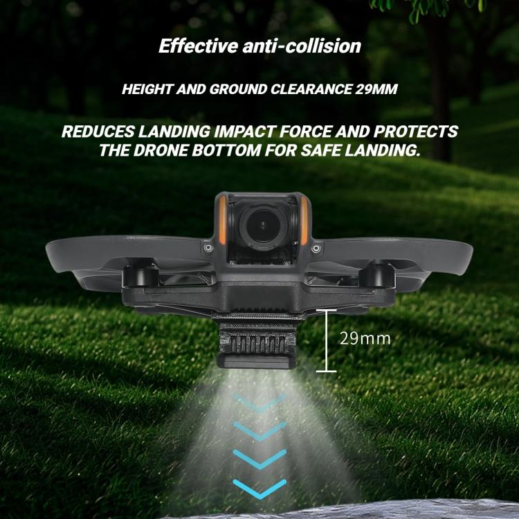 For DJI Avata 2 Night Flight Light Rechargeable LED Fill Light with 3 Light Modes, 180-degree Adjustable Angle Searchlight - Black