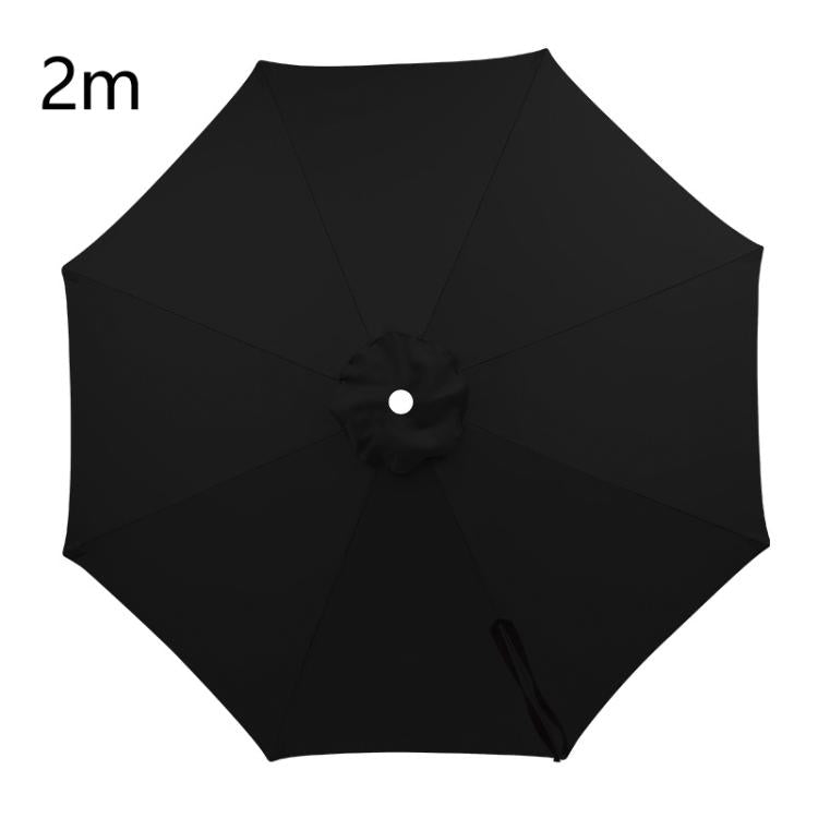 2m 8 Ribs Universal Patio Umbrella Replacement Canopy UV30+ Protective Waterproof Polyester Fabric