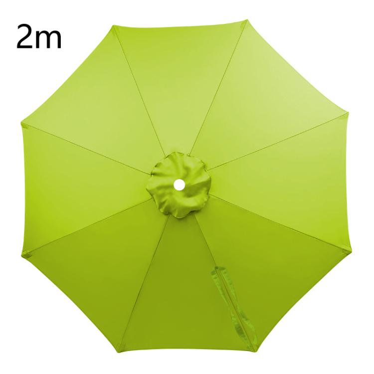 2m 8 Ribs Universal Patio Umbrella Replacement Canopy UV30+ Protective Waterproof Polyester Fabric