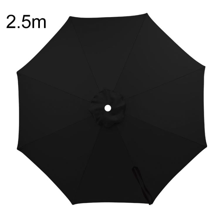 2.5m 8 Ribs Universal Patio Umbrella Replacement Canopy UV30+ Protective Waterproof Polyester Fabric