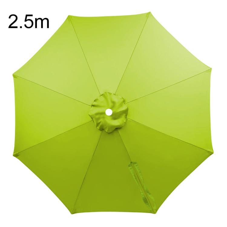 2.5m 8 Ribs Universal Patio Umbrella Replacement Canopy UV30+ Protective Waterproof Polyester Fabric