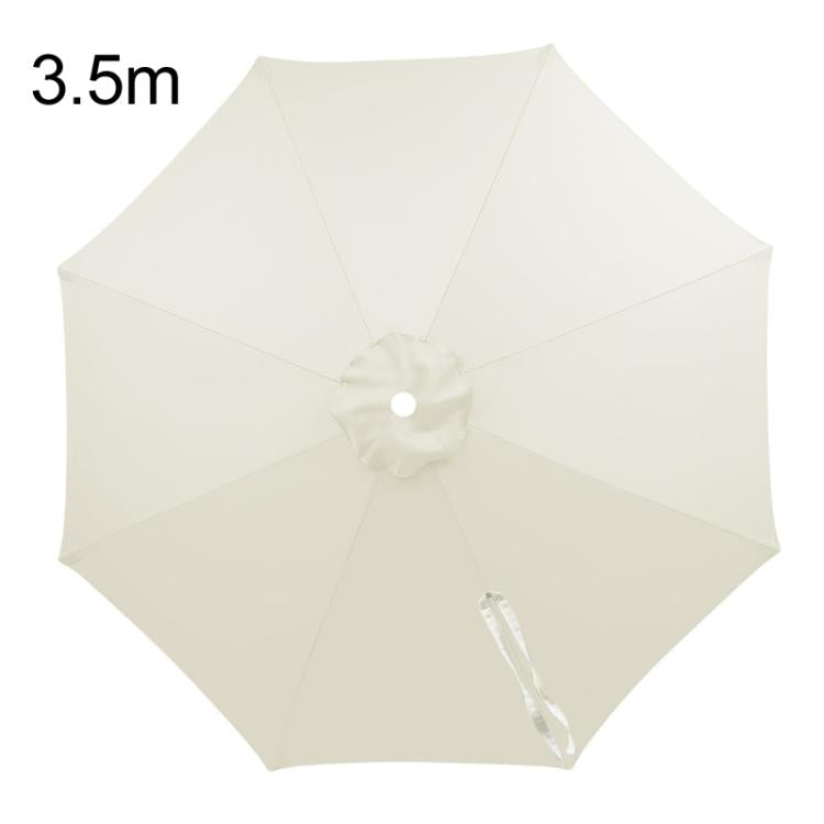 3.5m 8 Ribs Universal Patio Umbrella Replacement Canopy UV30+ Protective Waterproof Polyester Fabric