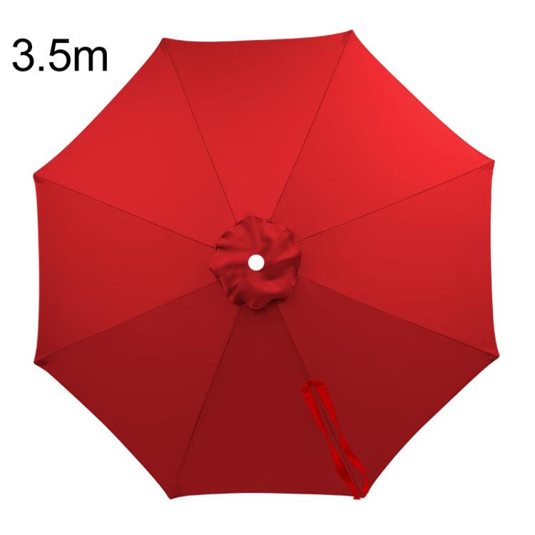 3.5m 8 Ribs Universal Patio Umbrella Replacement Canopy UV30+ Protective Waterproof Polyester Fabric