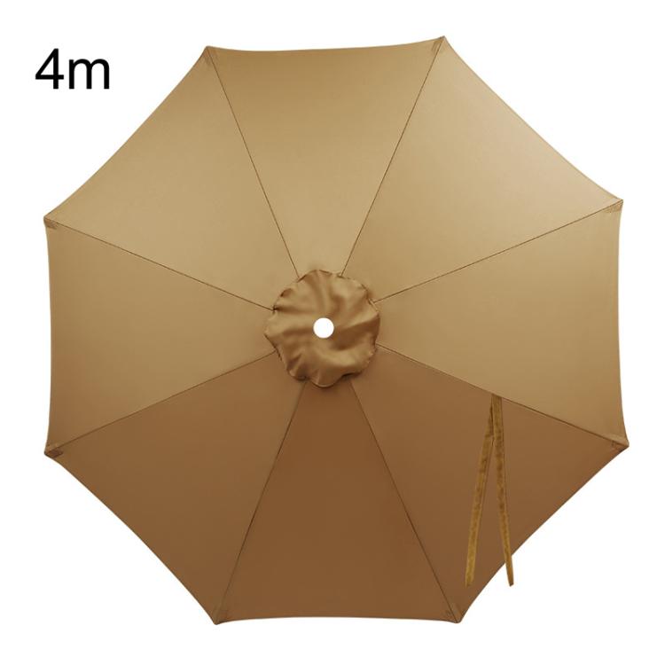 4m 8 Ribs Universal Patio Umbrella Replacement Canopy UV30+ Protective Waterproof Polyester Fabric