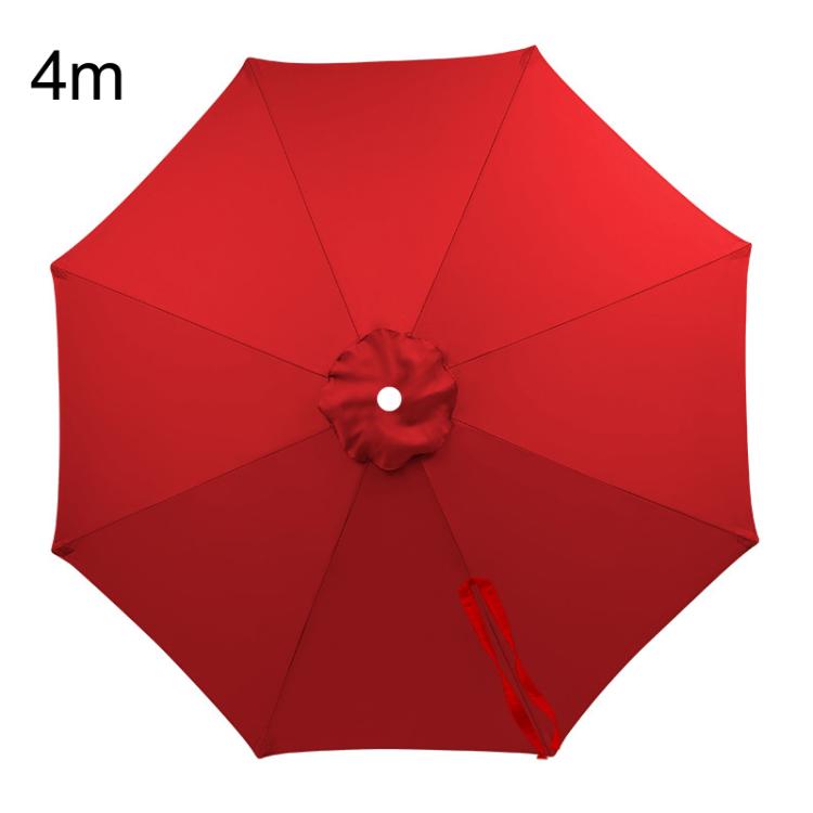 4m 8 Ribs Universal Patio Umbrella Replacement Canopy UV30+ Protective Waterproof Polyester Fabric