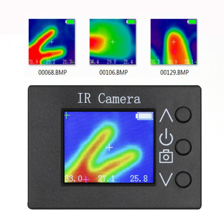 MLX90640 1.8-Inch LCD Digital Infrared Thermal Imager DIY Inspection Tool - Black