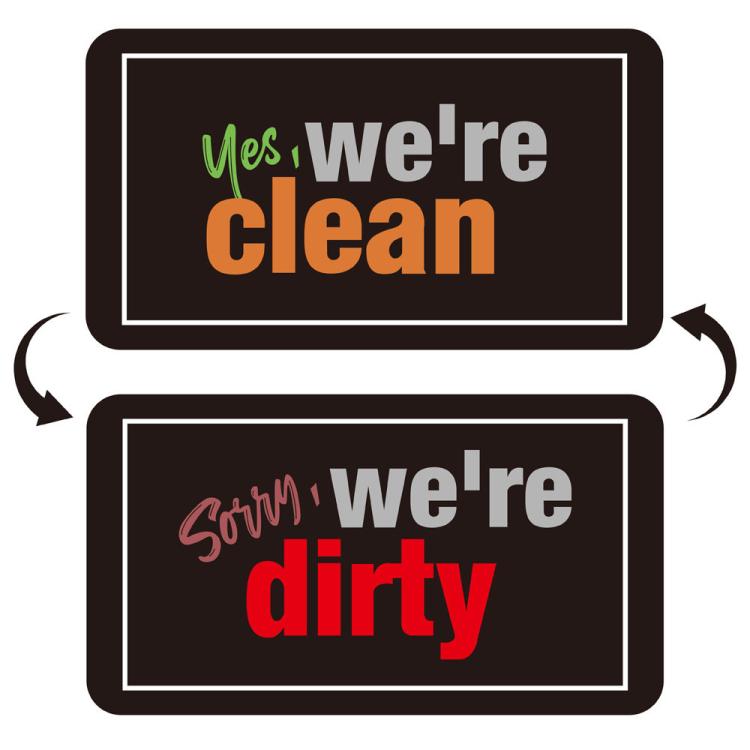Square Dishwasher Magnet Clean Dirty Sign Double-Sided Refrigerator Magnet
