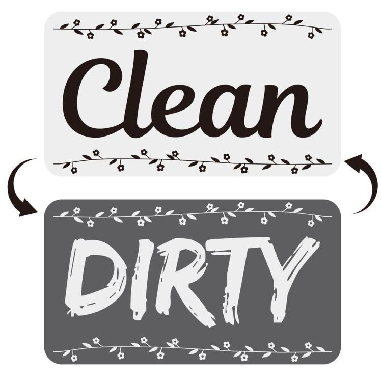 Square Dishwasher Magnet Clean Dirty Sign Double-Sided Refrigerator Magnet