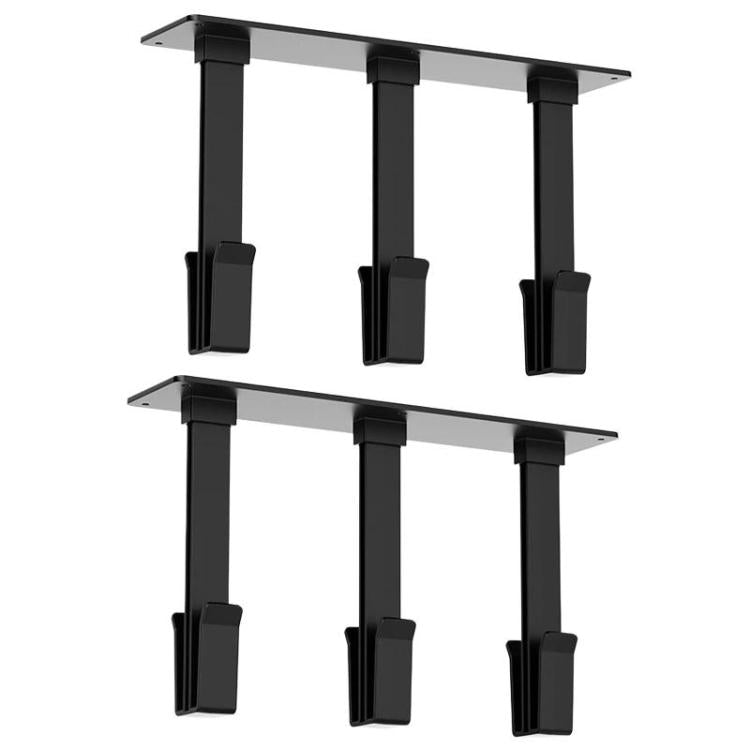 2pcs Wine Cabinet Hanging Cup Rack Upside Down Beer Glass Holder