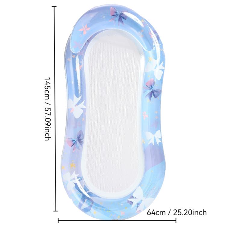 Inflatable Thickened Floating Bed Water Air Lounger, Style: Sequin Purple Butterfly