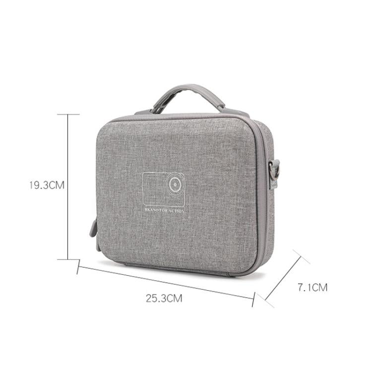 For DJI Osmo Action 6 BKANO Carrying Case Portable Shoulder Bag for Extension Rod, Battery Case, Cage and Accessories - Gray