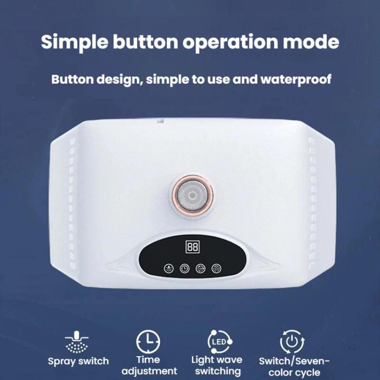SD-0122 Foldable Hydrating Spray Spectrum Beauty Device 7-Color LED Facial Light Therapy Device For Beauty Salon EU Plug