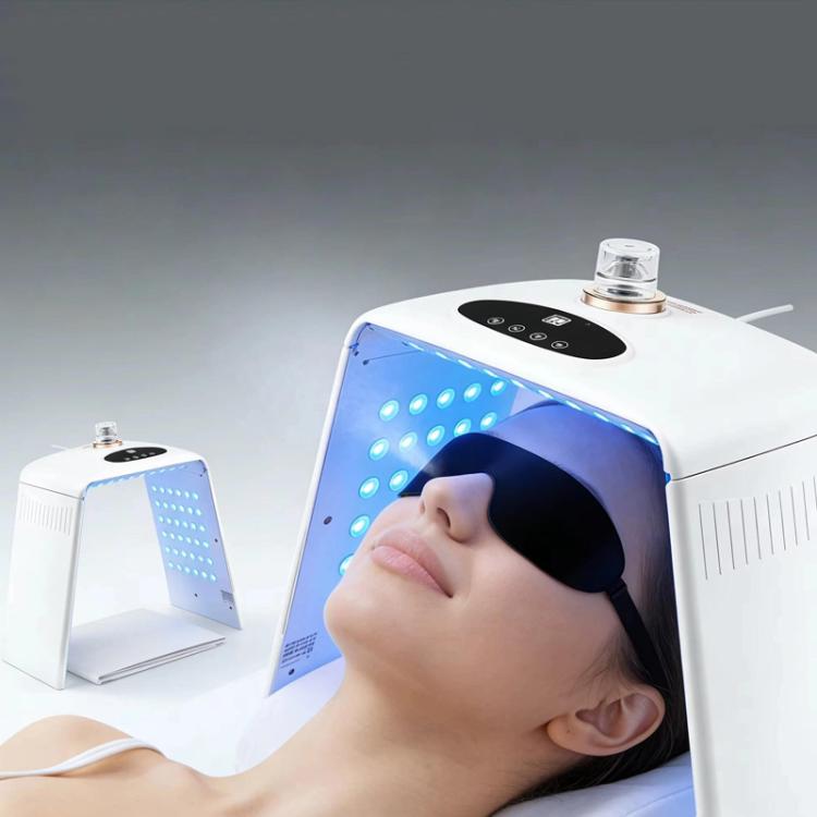SD-0122 Foldable Hydrating Spray Spectrum Beauty Device 7-Color LED Facial Light Therapy Device For Beauty Salon AU Plug