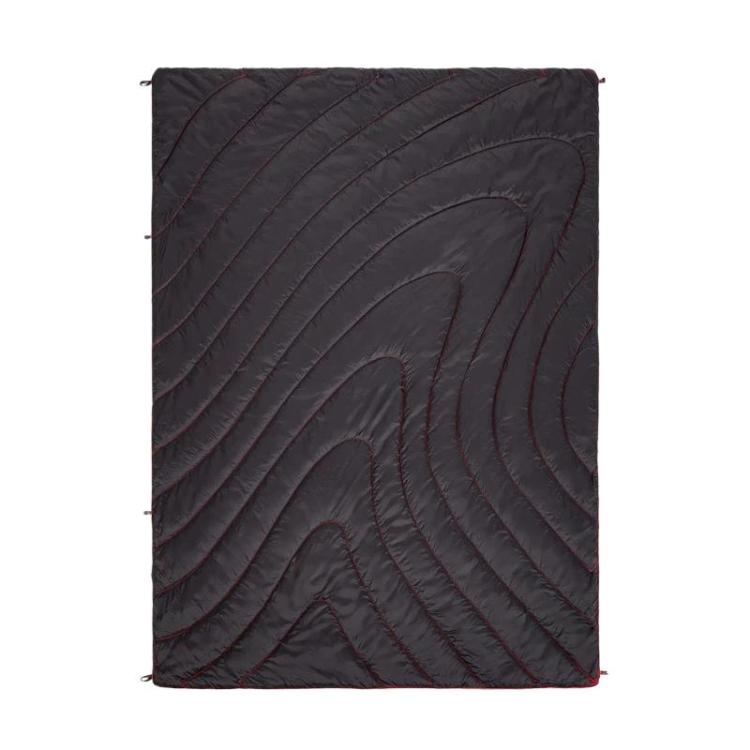 Portable Outdoor Camping Thermal Blanket Waterproof Camping Mat, Style: Black 1-1
