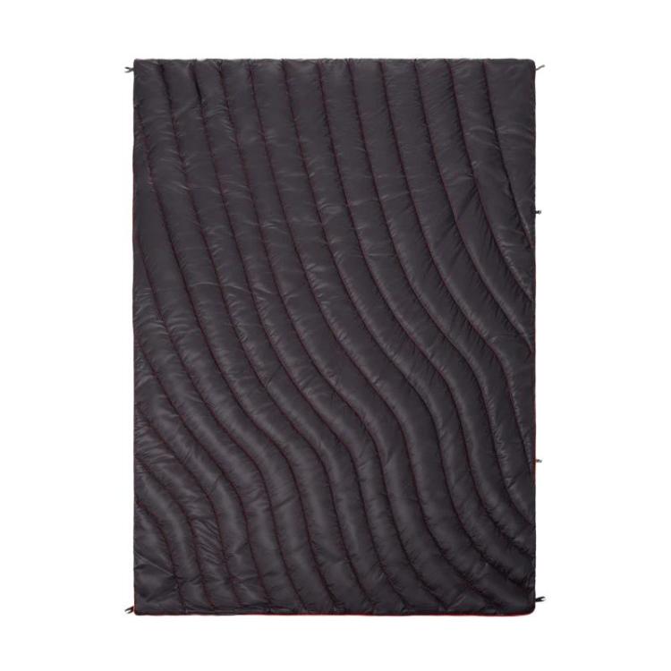 Portable Outdoor Camping Thermal Blanket Waterproof Camping Mat, Style: Black 2-1