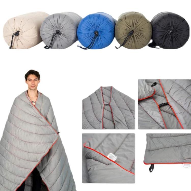 Portable Outdoor Camping Thermal Blanket Waterproof Camping Mat, Style: Grey 1-2
