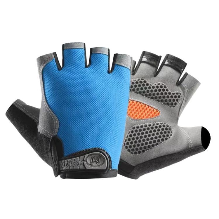 Breathable Half-Finger Gloves For Outdoor Fitness & Sports Non-Slip Wear-Resistant Mountaineering Fingerless Gloves, Size: M