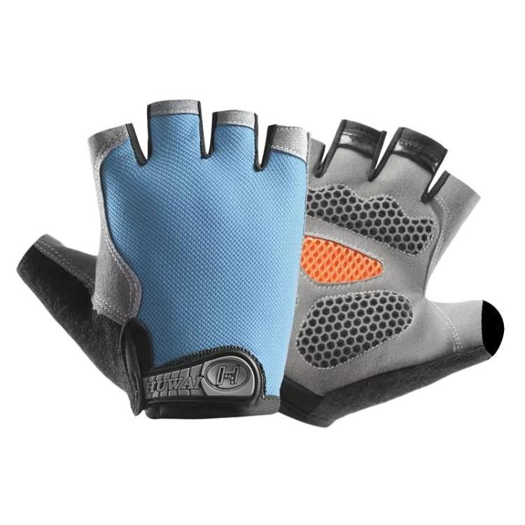 Breathable Half-Finger Gloves For Outdoor Fitness & Sports Non-Slip Wear-Resistant Mountaineering Fingerless Gloves, Size: M