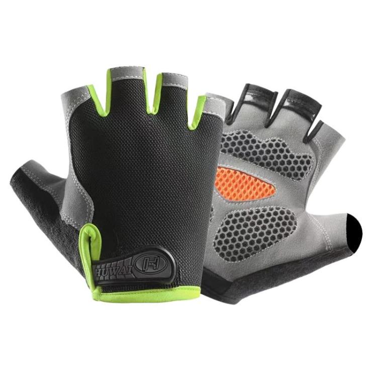 Breathable Half-Finger Gloves For Outdoor Fitness & Sports Non-Slip Wear-Resistant Mountaineering Fingerless Gloves, Size: L