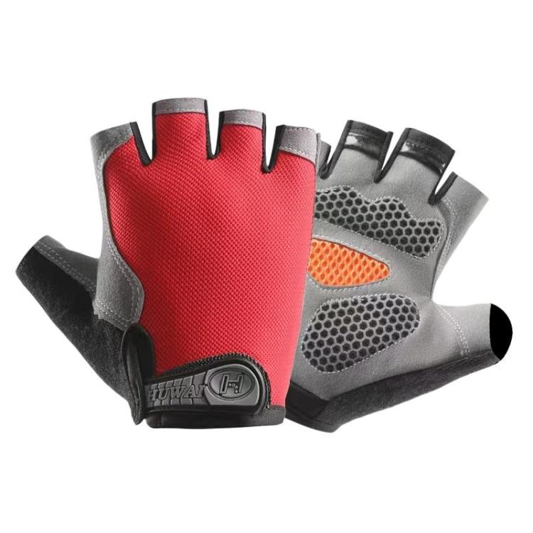 Breathable Half-Finger Gloves For Outdoor Fitness & Sports Non-Slip Wear-Resistant Mountaineering Fingerless Gloves, Size: L