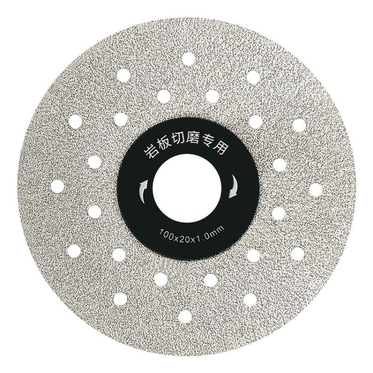 Sintered Stone Cutting Disc Ceramic Tile Trimming Dual-Use Flat Grinding Wheel, Spec: 100x20x1.0mm