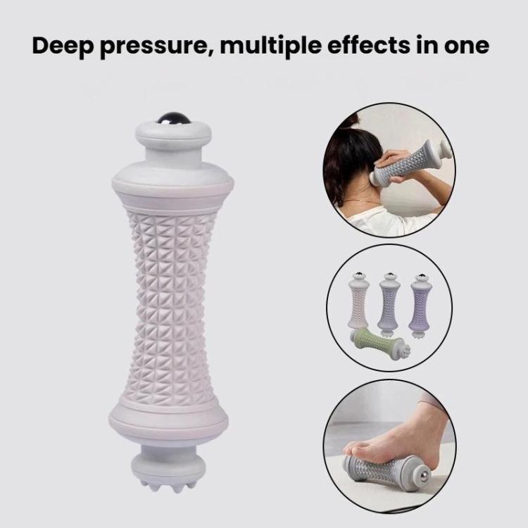 Multifunctional Massage Roller Arch Trainer Yoga Muscle Relaxation Plantar Fascia Roller Foot Massager, Spec: Gray Magnetic Bead