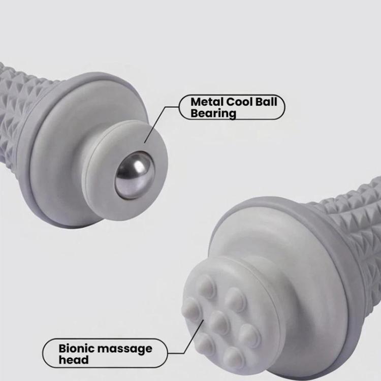 Multifunctional Massage Roller Arch Trainer Yoga Muscle Relaxation Plantar Fascia Roller Foot Massager, Spec: Purple Stainless Steel Bead