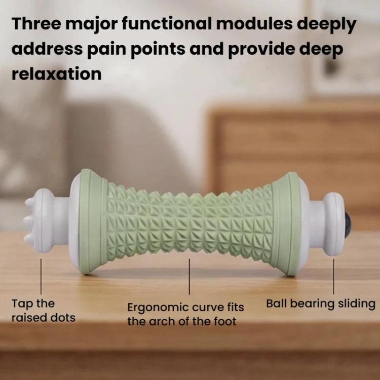 Multifunctional Massage Roller Arch Trainer Yoga Muscle Relaxation Plantar Fascia Roller Foot Massager, Spec: Pink Magnetic Bead